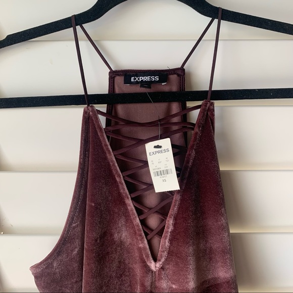 NWT/Express, Velvet Tank/V-Neck/XS - Picture 2 of 4